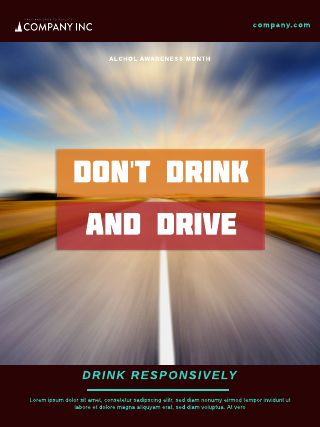 Alcohol Awareness Month Poster Template
