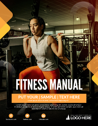 Fitness Manual Brochure Template