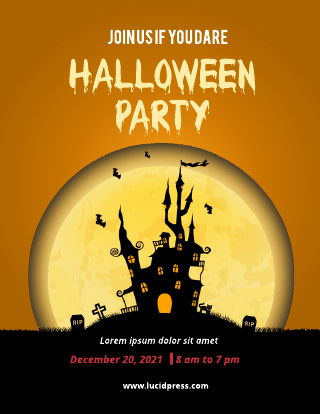 Join Us If You Dare Flyer Template