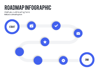 Roadmap infographic template