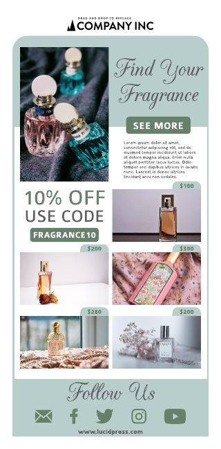 Perfume Email Newsletter Template