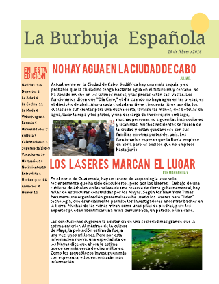 AP Spanish Newsletter Template