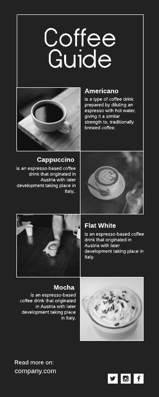 Coffee Guide Infographic Template