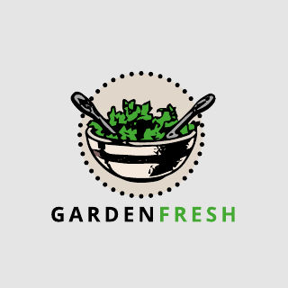 Fresh Salad Food Drink Logo Template