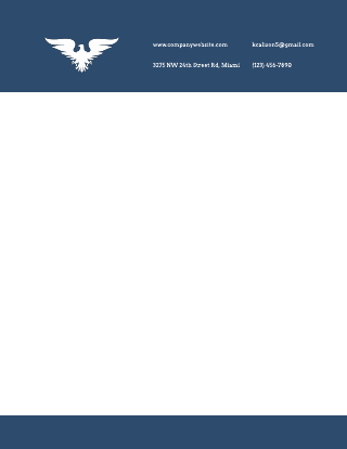 Blue Law Firm Letter Head Template