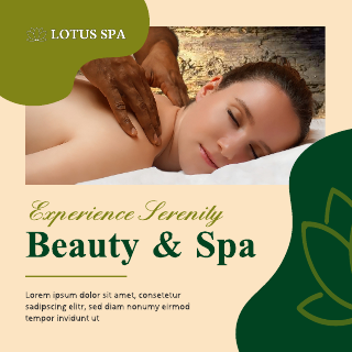 Green Spa Banner Ad Template