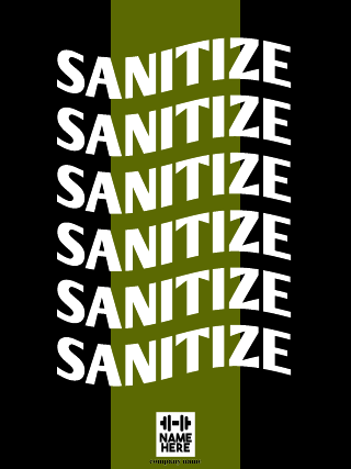 Sanitize Hygiene Poster Template