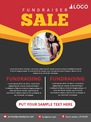 Sale Fundraising Poster Template