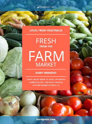 Fresh Farm Market Poster Template