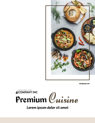 Premium Cuisine Booklet Template