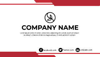 Red Creative Business Card Template