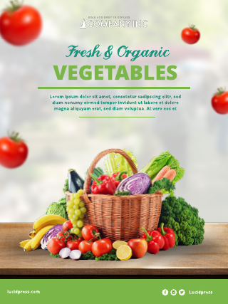 Vegetable Market Poster Template