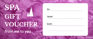 Violet Abstract Spa Gift Certificate Template