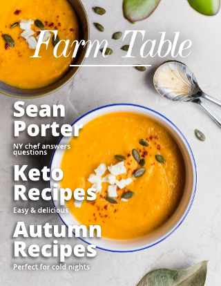 Farm Table Food Magazine Template