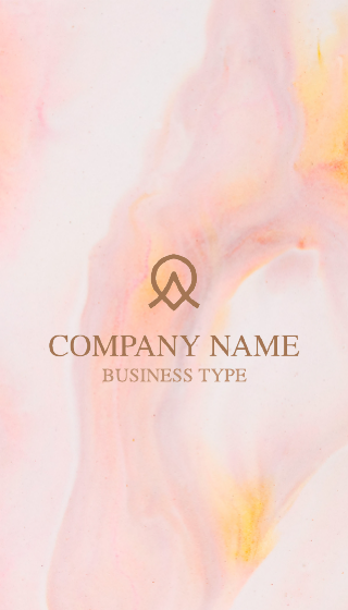 Pink Watercolor Business Card Template