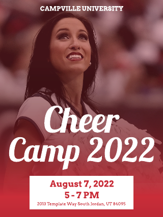Cheer Camp Poster Template