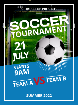 Soccer Tournament Poster Template