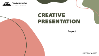 Colorful Blobs Creative Presentation Template