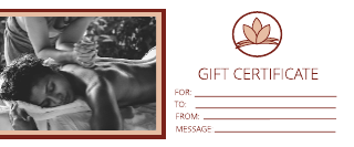 Massage 2-Colored Gift Certificate