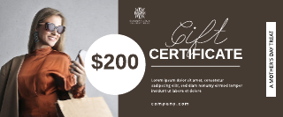 200 Worth Of Mother's Day Gift Certificate