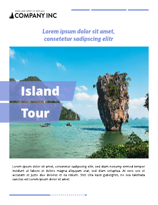 Island Tour Brochure Template
