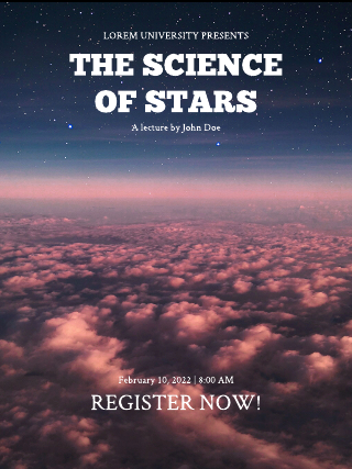 Galaxy Cloud Science Theory Poster Template