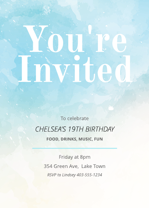 Free Invitation Templates Examples