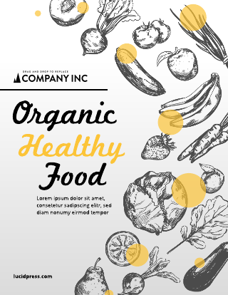 Organic Healthy Food Market Poster Template