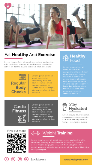 Healthcare Exercise Infographic Template