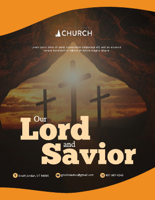 Our Lord And Savior Flyer Template