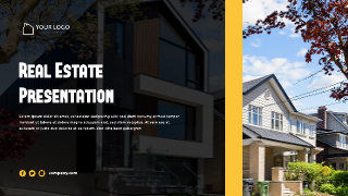 Black Yellow Real Estate Listing Presentation Template