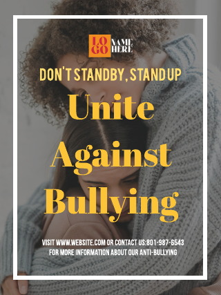 Unite Against Bullying Poster Template