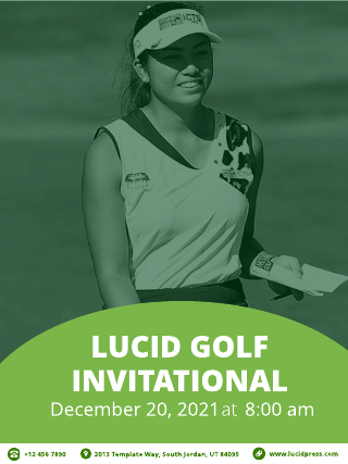 Golf Lucid Invitational Poster Template