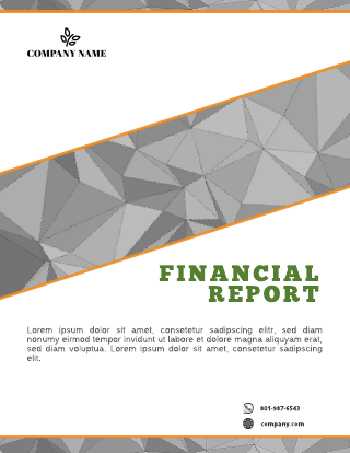 Crystal Green Finance Annual Report Template