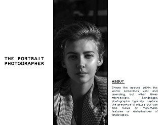 Portrait Photography Brochure Template