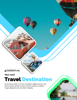 Travel Destination Booklet Template