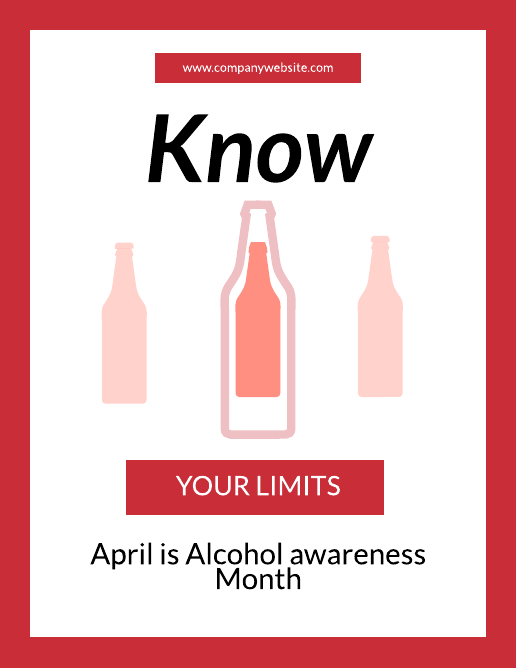Red White Alcohol Awareness Month