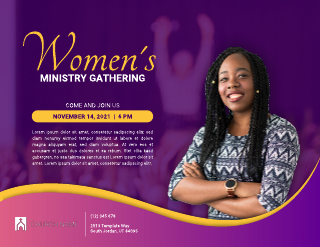 Women's Ministry Gathering Flyer Template