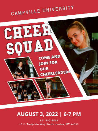 Cheer Squad Poster Template