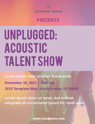 Talent Unplugged Flyer Template