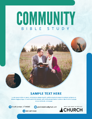Community Bible Study Flyer Template