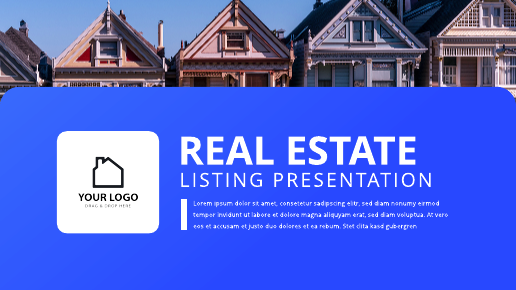 Blue White Real Estate Listing Presentation 