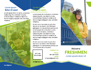 College Freshmen Tri-Fold Brochure Template