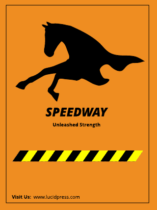 Horse Orange Poster Template