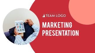 Red Circle Marketing Presentation Template
