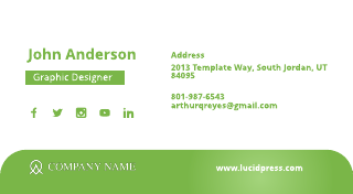 Green Email Signature Template