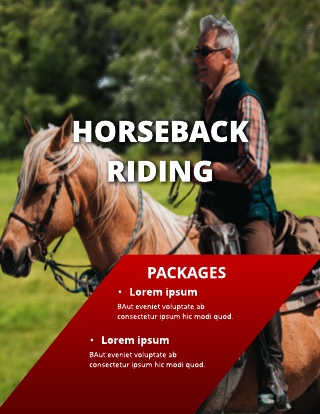 Horse Package List Poster Template