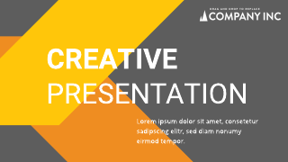 Yellow Orange Modern Creative Presentation Template