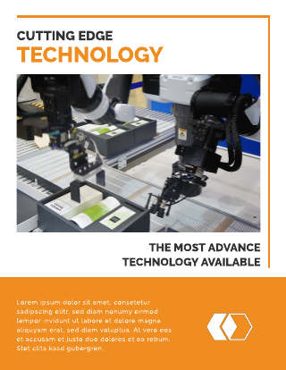 Cutting Edge Technology Bifold Brochure Template