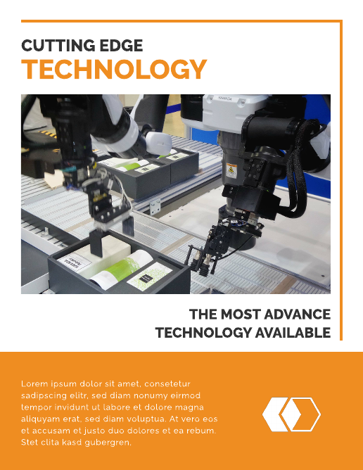 Cutting Edge Technology Bifold Brochure